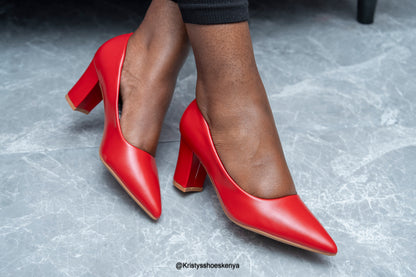 Lila block heels