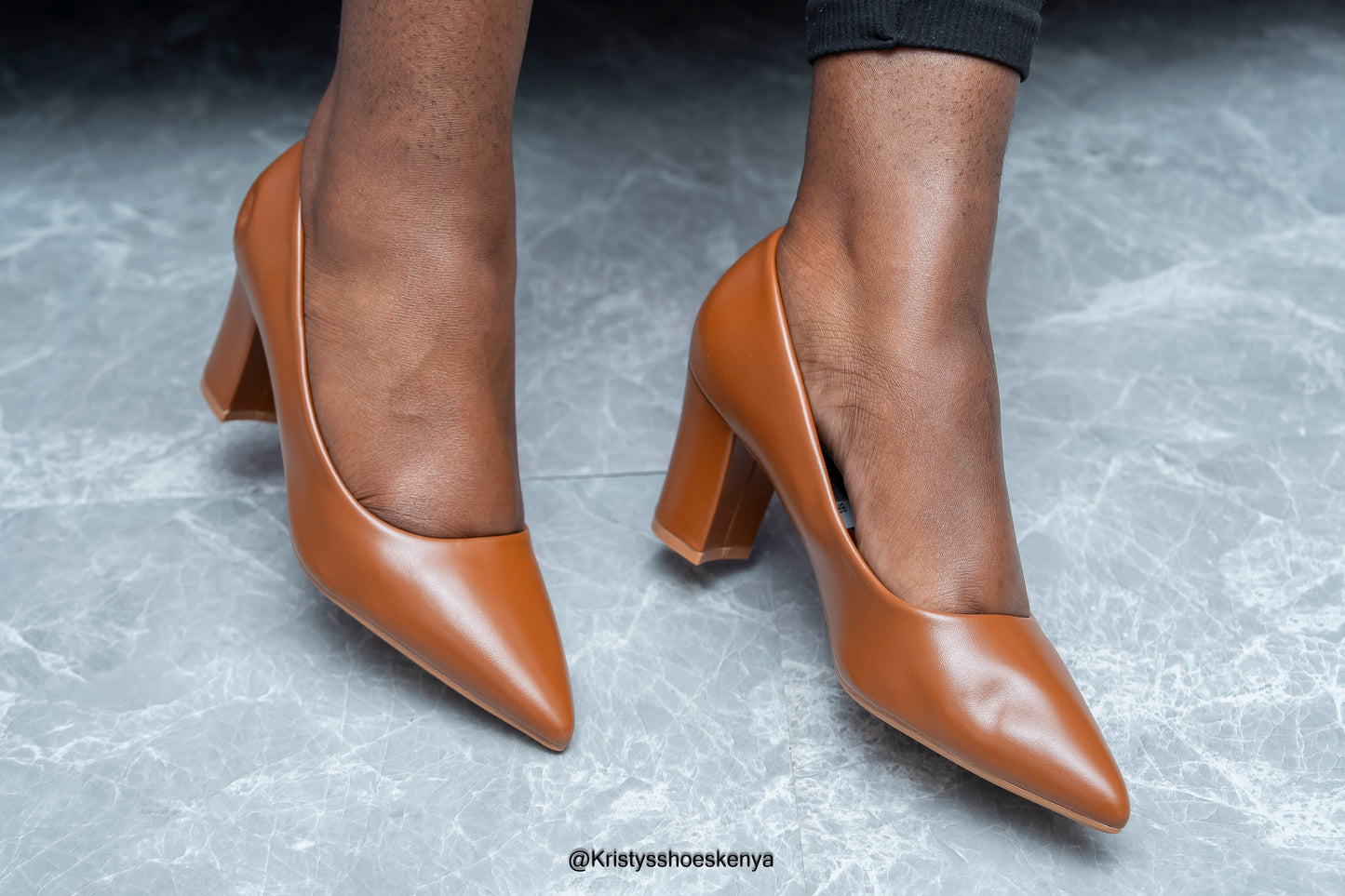 Lila block heels