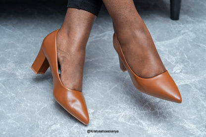 Lila block heels