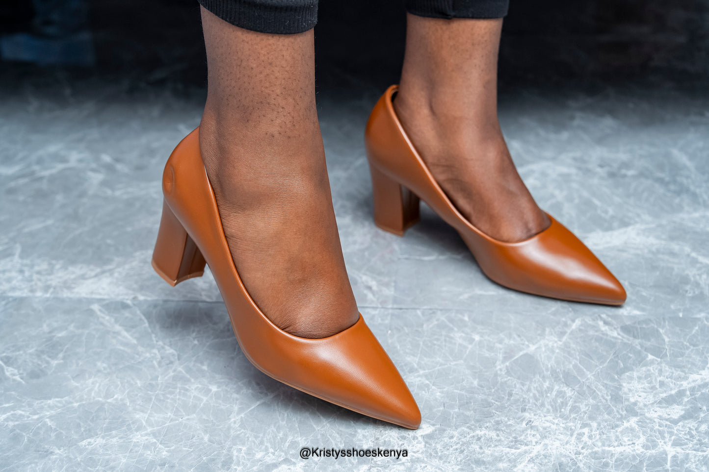 Lila block heels