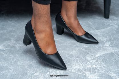 Lila block heels