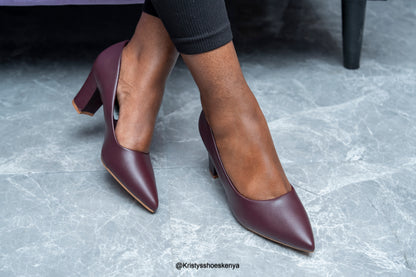 Lila block heels