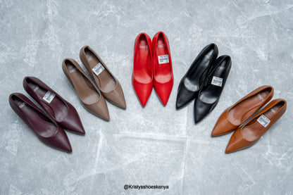 Lila block heels