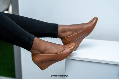 Wellie wedge heels